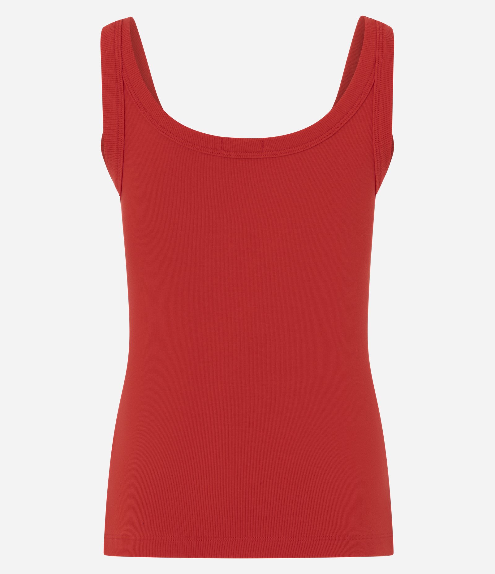 Regata Básica em Ribana com Alças Largas Vermelho 3