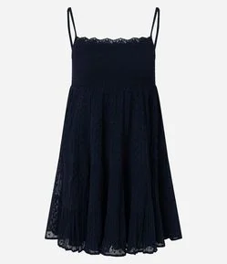 Vestido Curto Texturizado com Franzido e Alças Finas