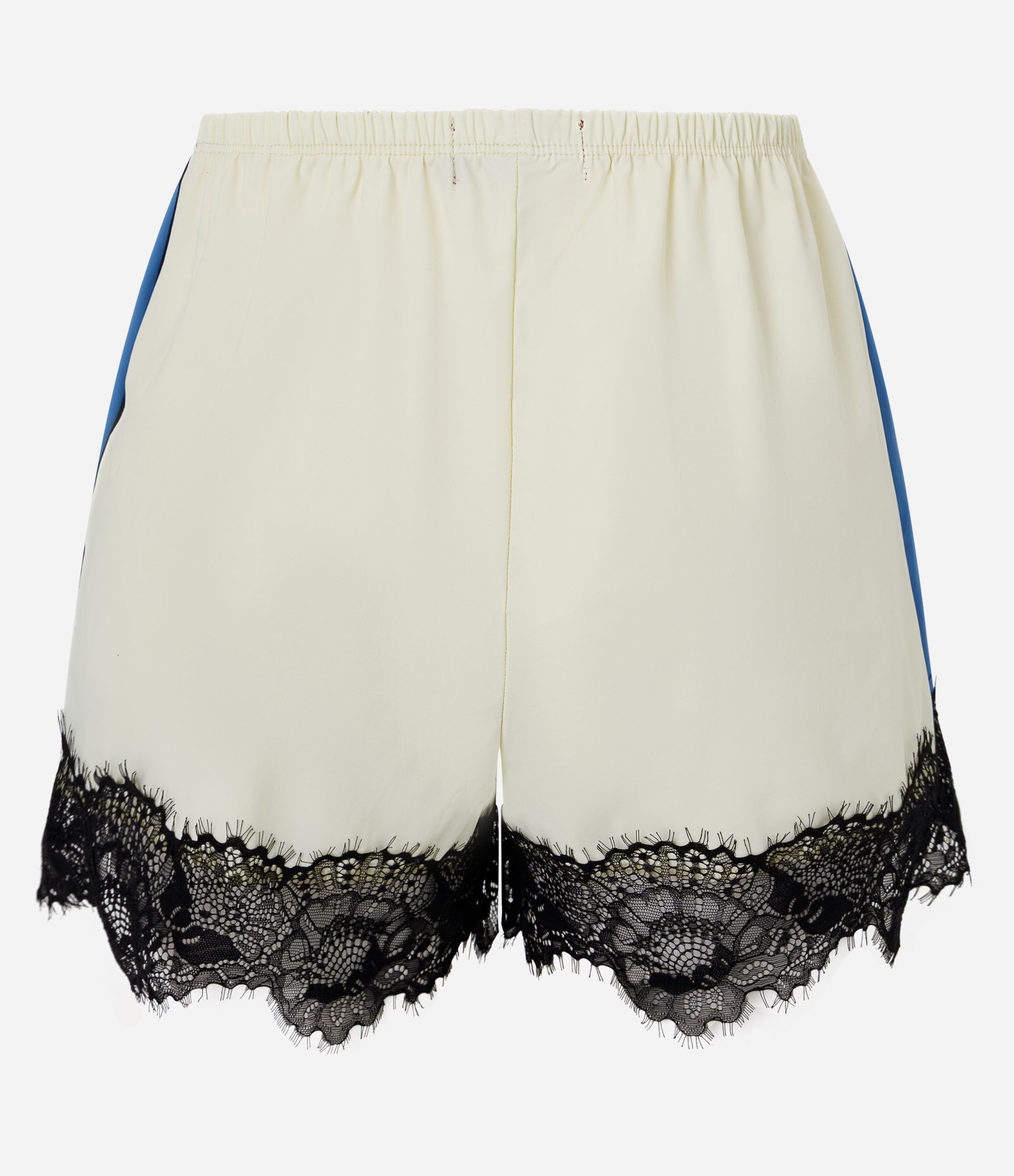 Bermuda Esportiva com Laterais Contrastantes e Renda Amarelo 8