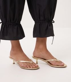 Sandália  Kitten Heel em PU
