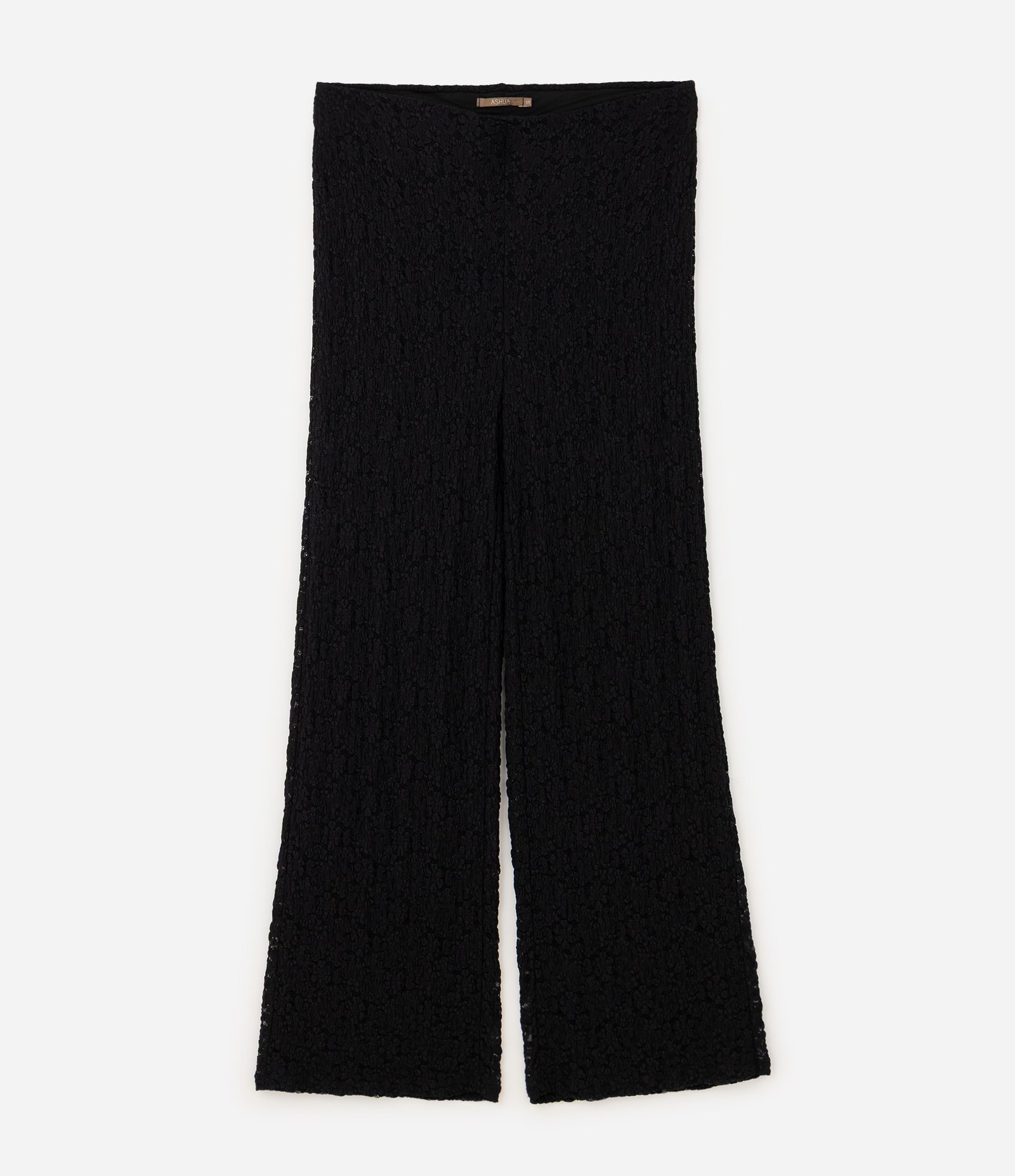 Calça Reta Renda Curve & Plus Size Preto 5