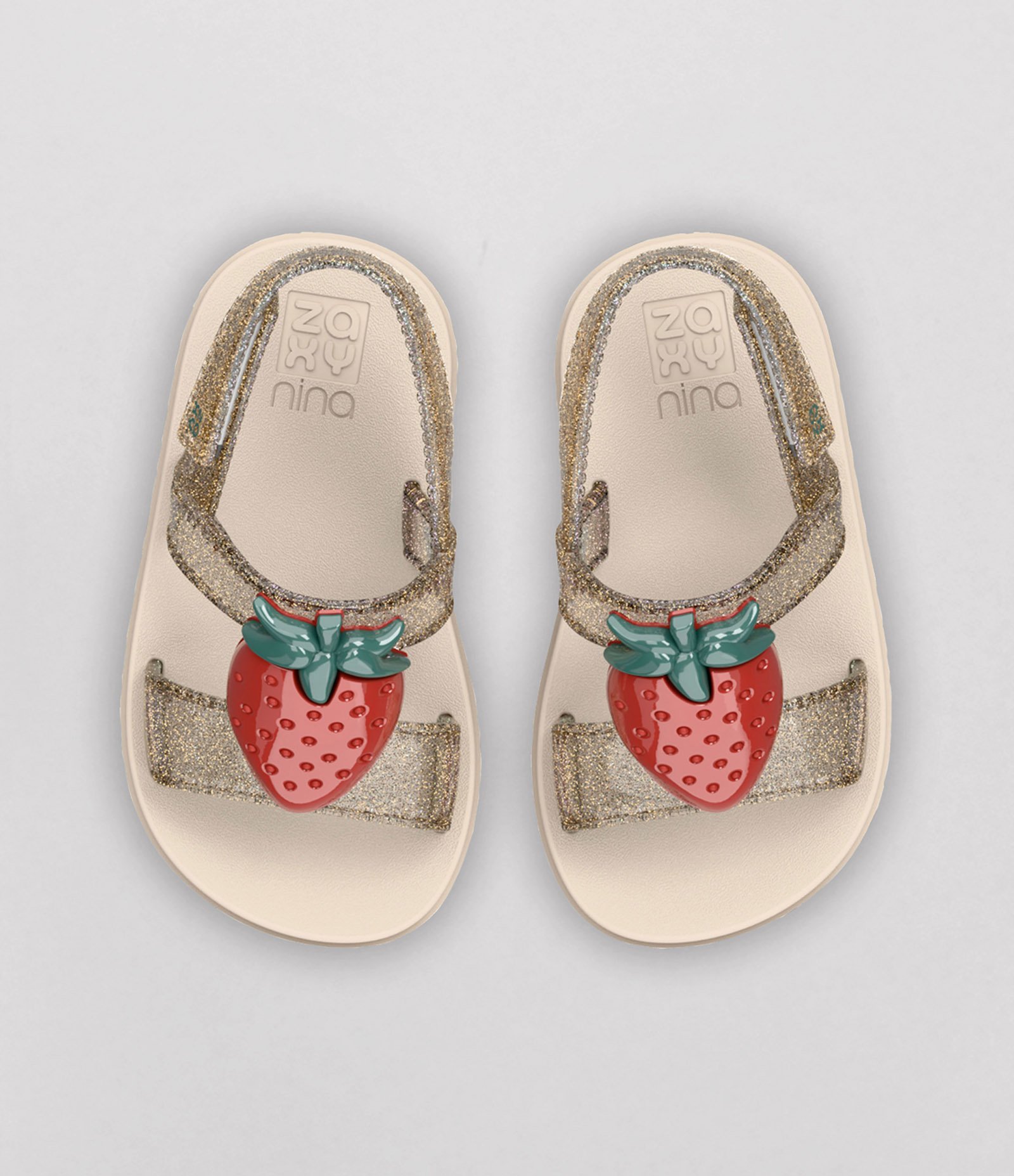 Sandália Infantil Zaxy Nina Morango Fruta  - Tam 17 ao 27 Off White 3