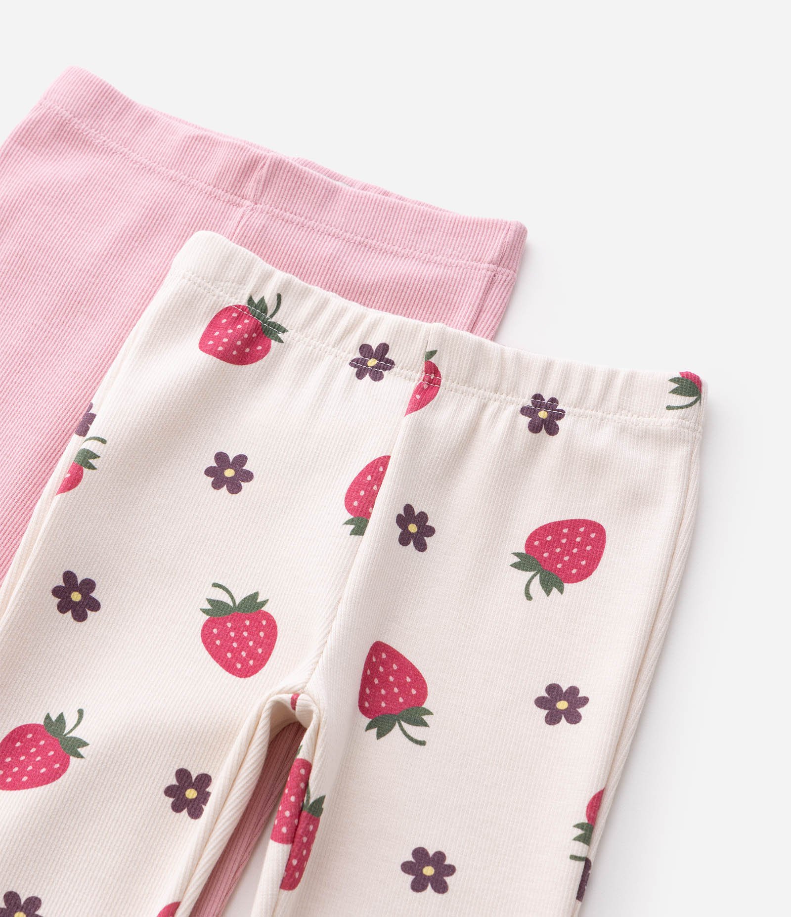 Kit 2 Peças de Calça Flare em Ribana - Tam 1 a 6 Anos Rosa 4