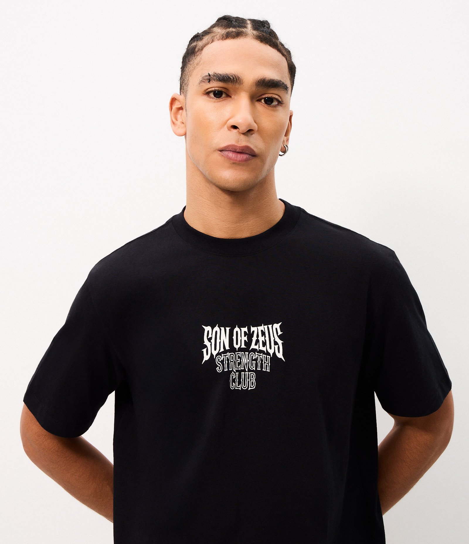 Camiseta Comfort em Algodão Son Of Zeus Preto 3