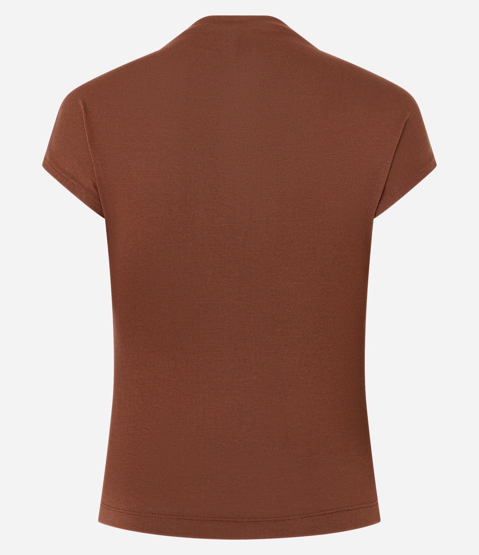 Blusa em Tricô com Gola Alta Marrom 7