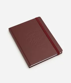 Caderno com Lettering em Relevo e Fechamento por Elástico