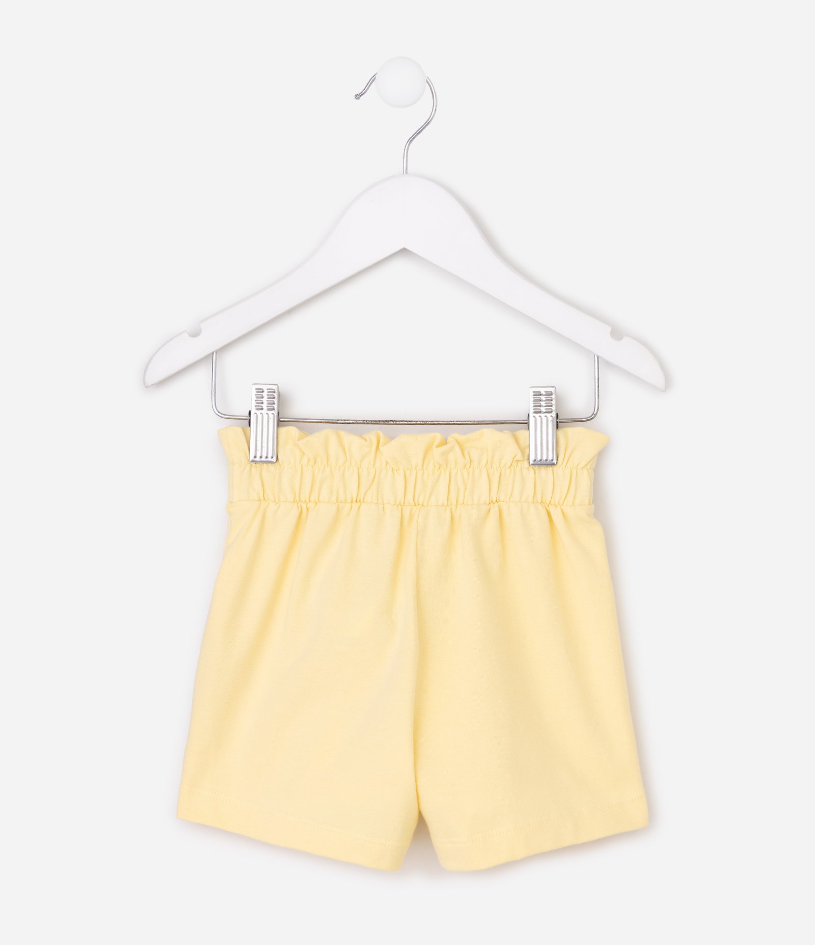 Bermuda Infantil em Algodão com Estampa Arco-íris  - Tam 1 a 6 Anos Amarelo 2