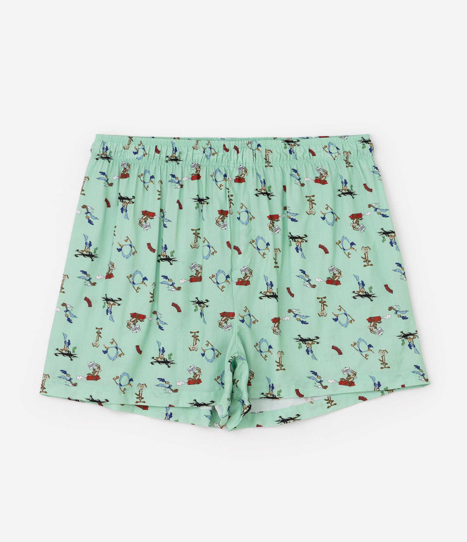 Cueca Samba-Canção com Estampa Coyote & Papa Léguas Verde 5