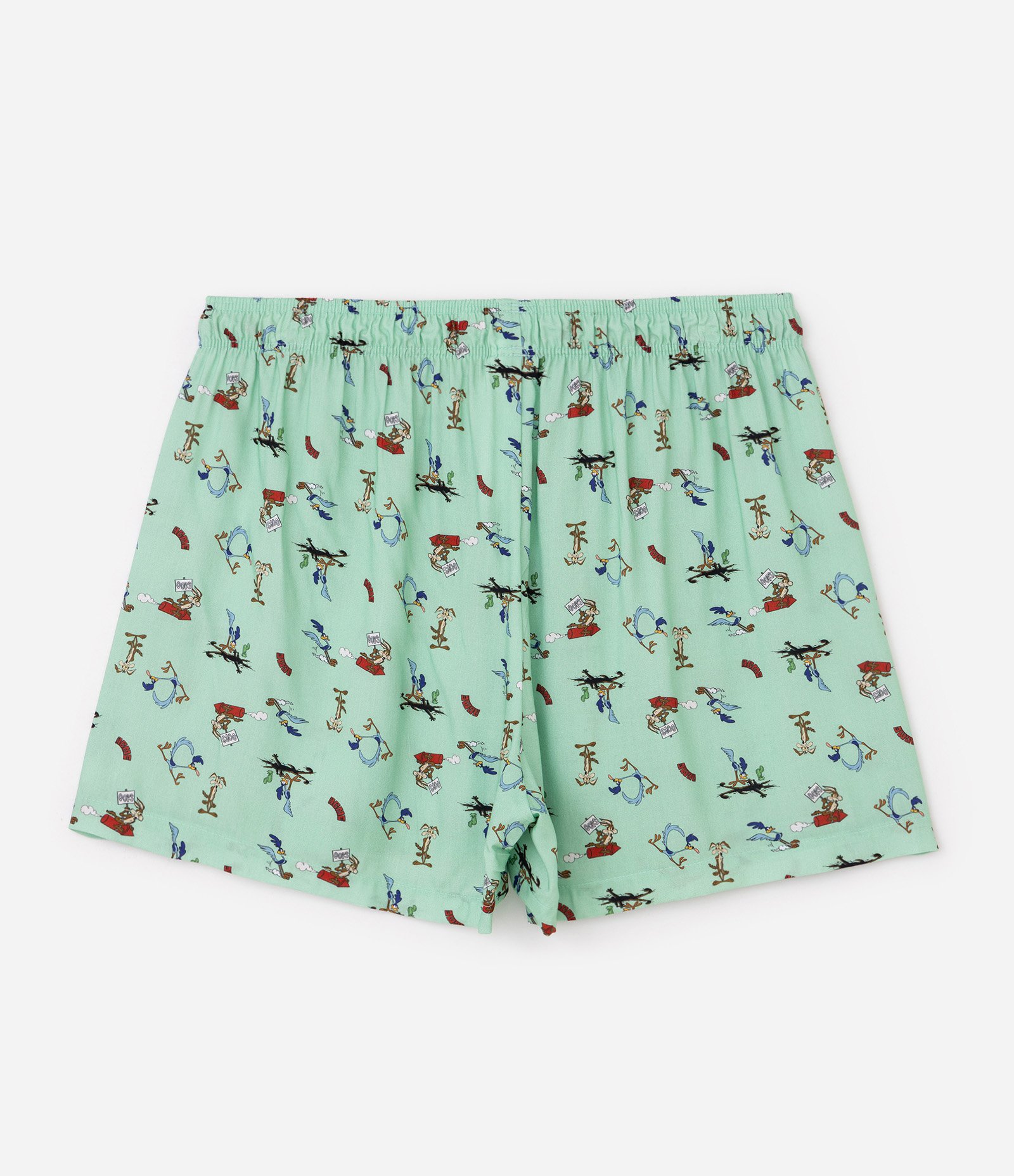 Cueca Samba-Canção com Estampa Coyote & Papa Léguas Verde 6