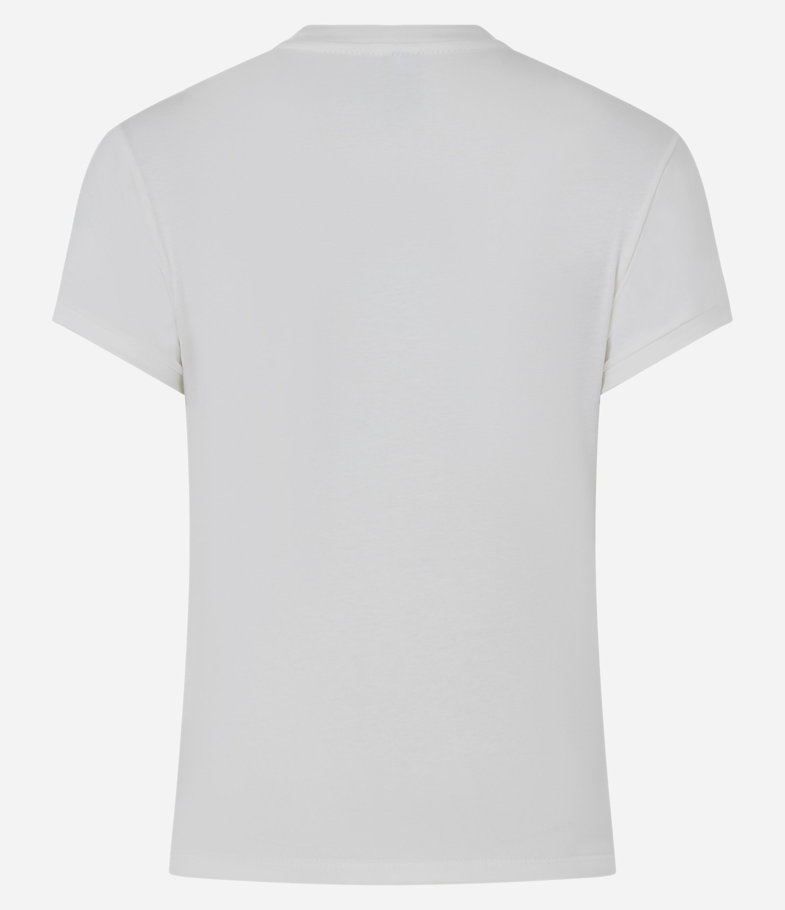 Camiseta Baby Tee com Estampa Lírio e Aplicação em Pedrarias Branco 7