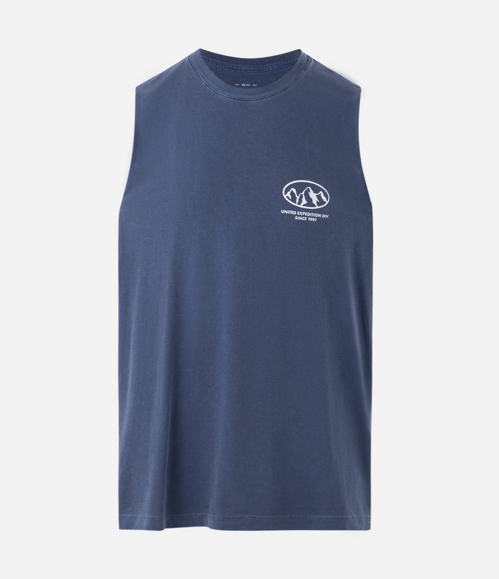 Regata Comfort em Algodão Estonada com Estampa Montanha Azul 5