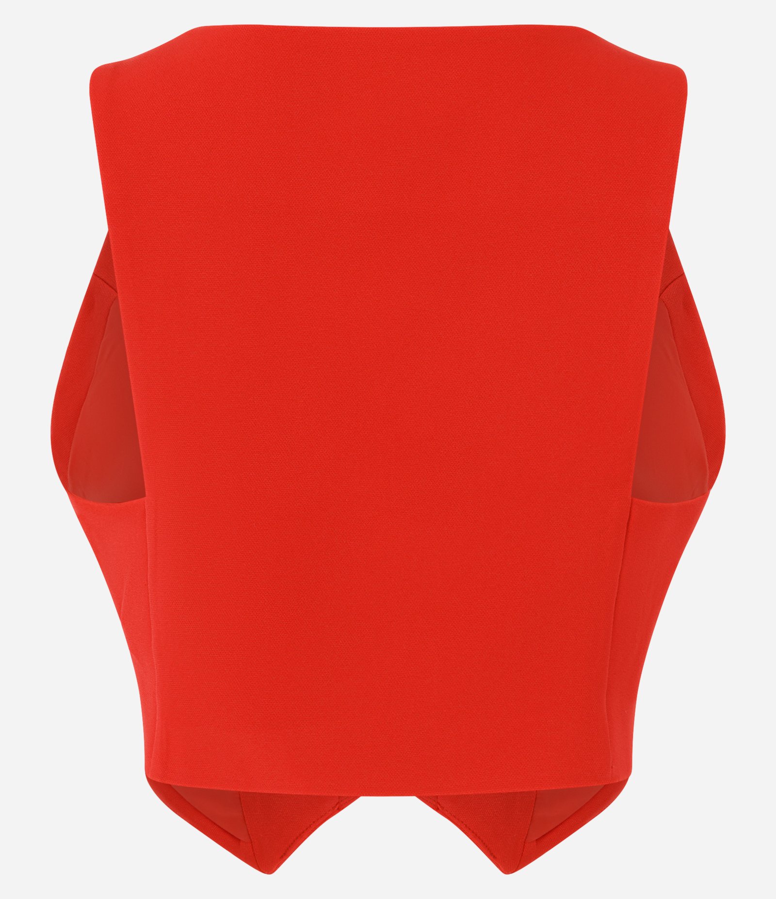Colete Transpassado com Bolsos Decorativos Vermelho 2