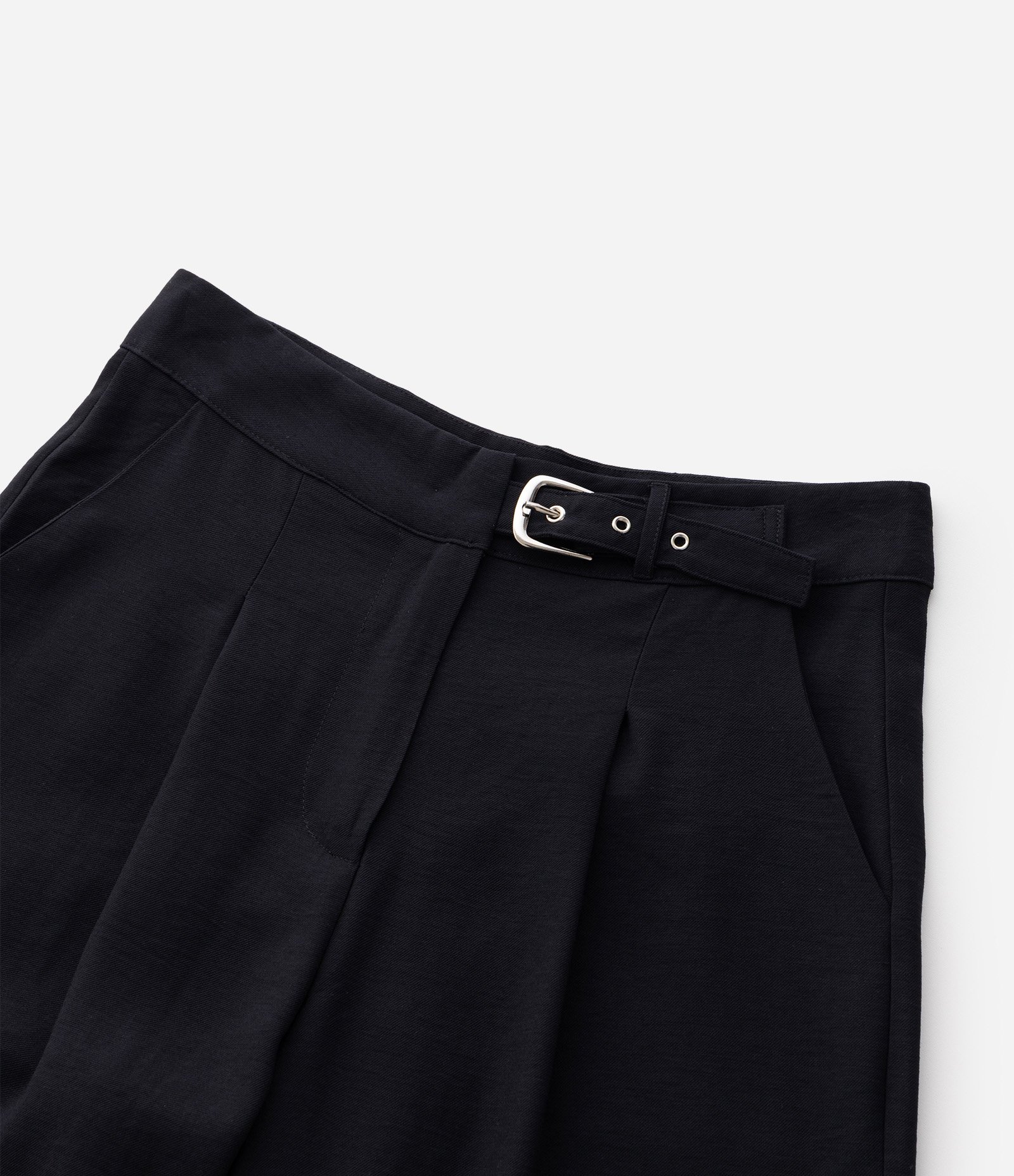 Calça Wide Alfaiataria com Cinto - Tam 5 a 16 Anos Preto 4