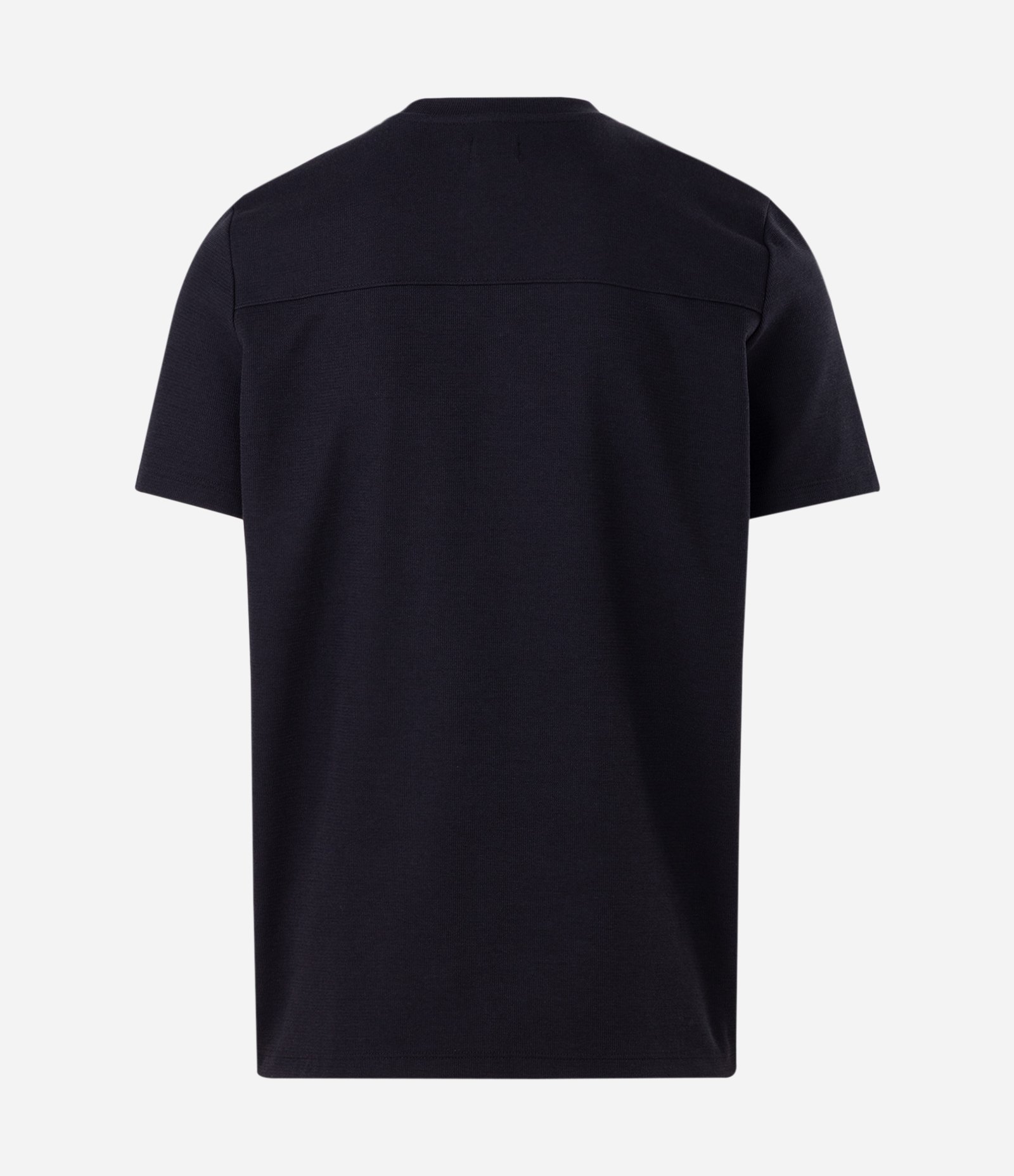Camiseta de Algodão com Recortes Aplicados Preto 6