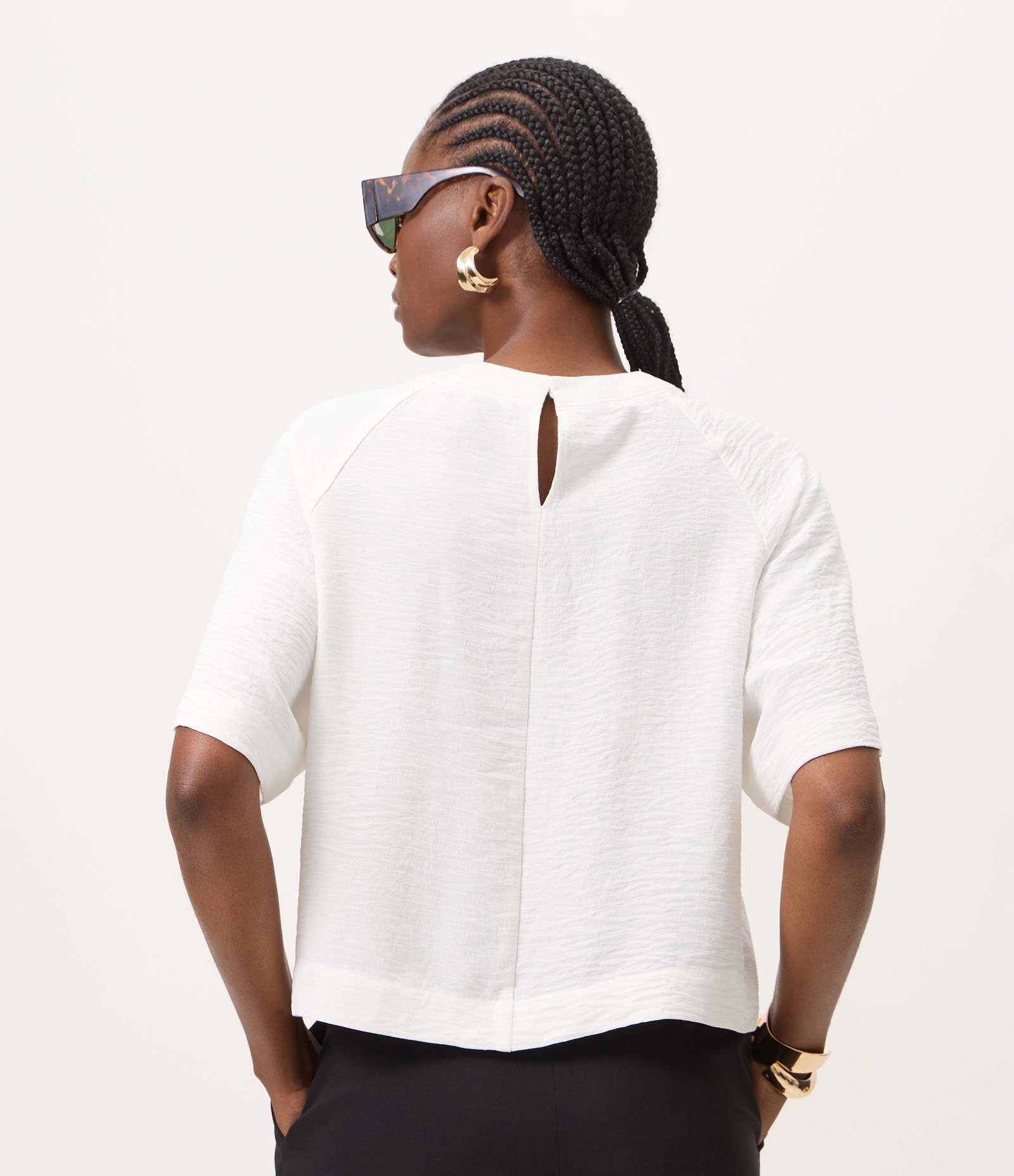 Blusa Airflow com Cava Deslocada Branco 4