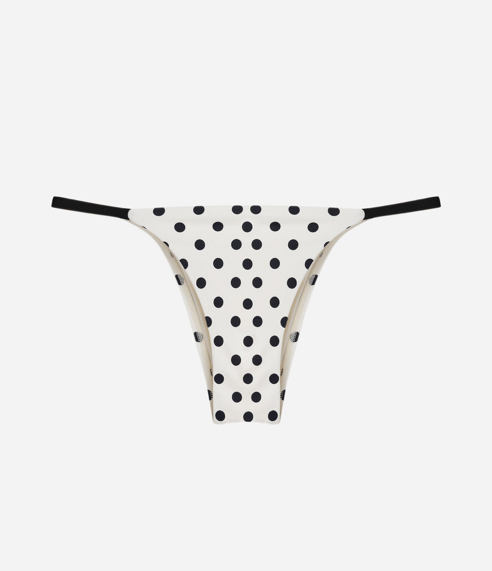Biquini Calcinha String com Estampa Poá Branco 5