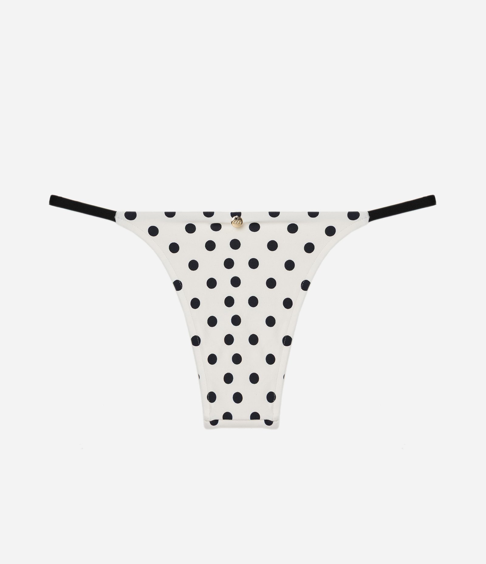 Biquini Calcinha String com Estampa Poá Branco 6