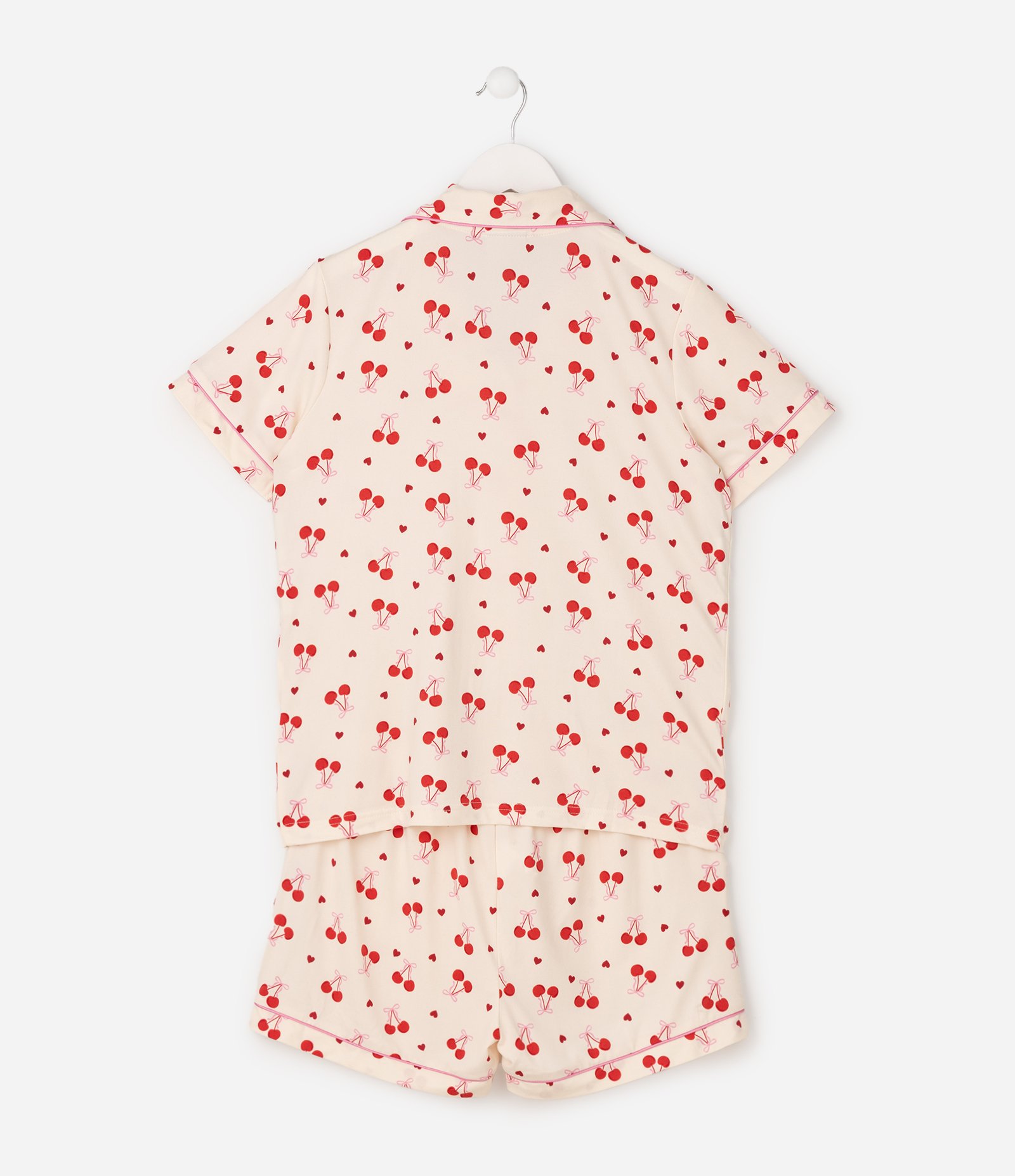 Pijama Infantil Peach Touch com Estampa Cereja - Tam 5 a 16 Anos Multicores 2