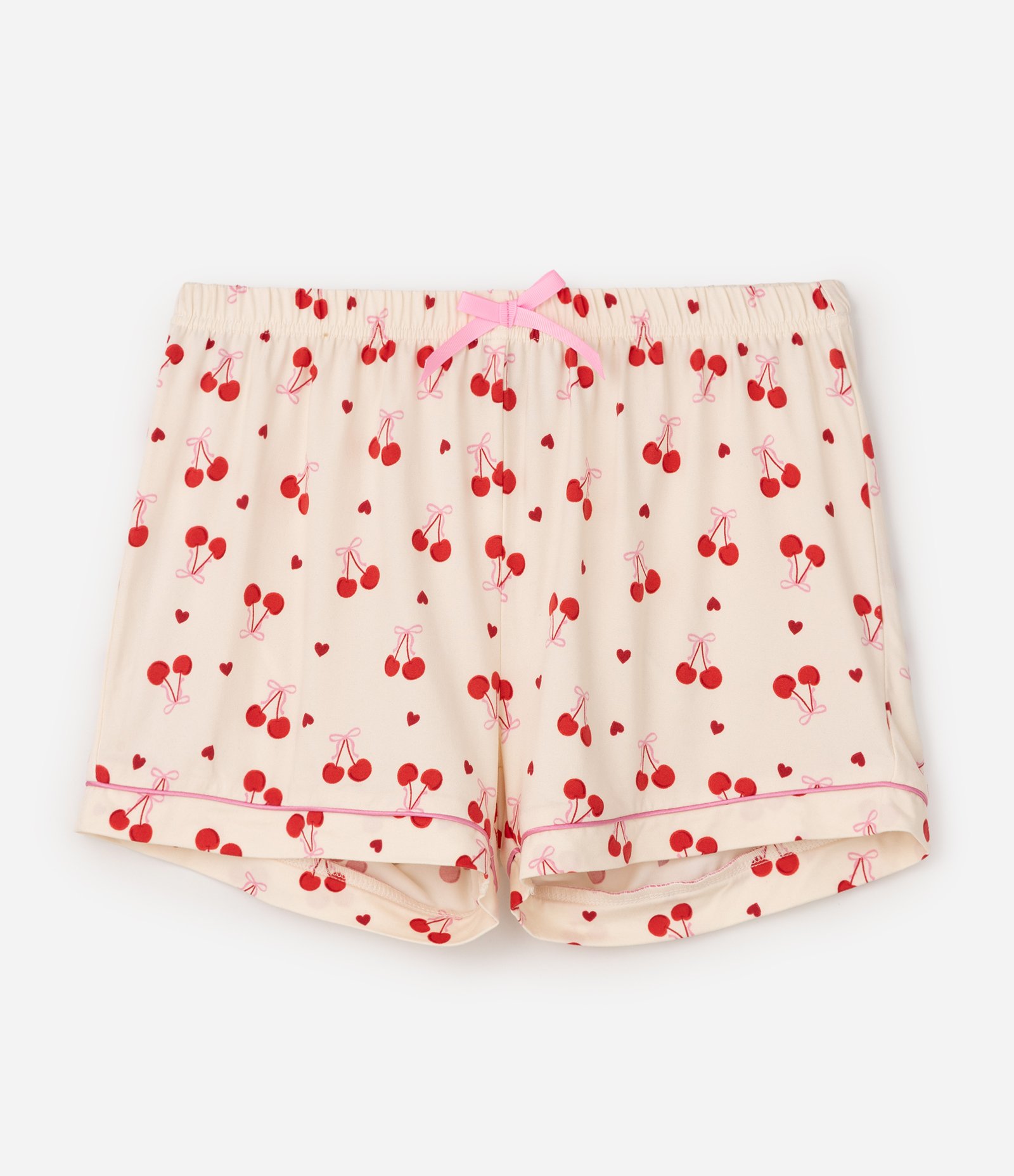 Pijama Infantil Peach Touch com Estampa Cereja - Tam 5 a 16 Anos Multicores 3