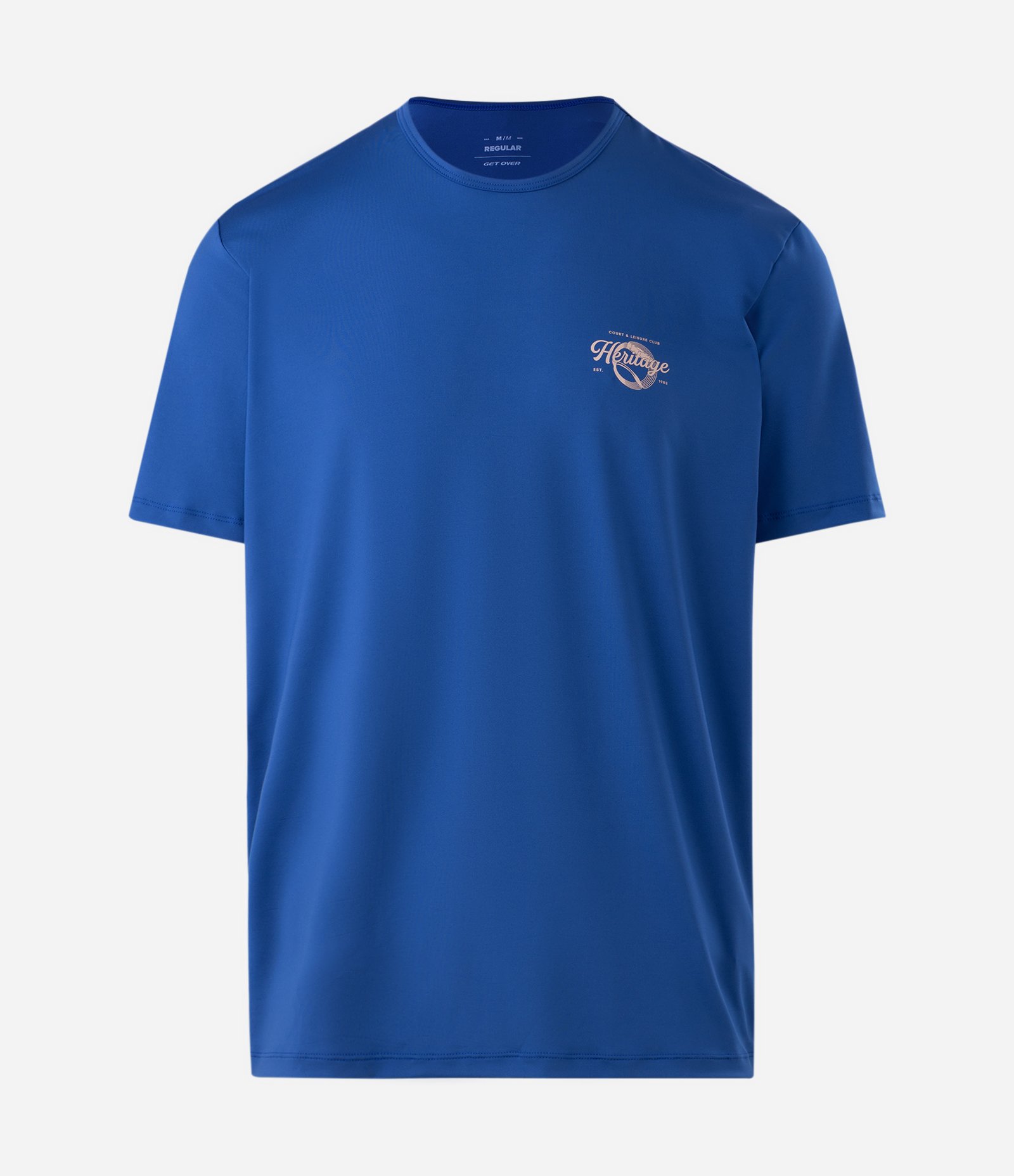 Camiseta Dry Esportiva com Lettering Heritage Azul 5