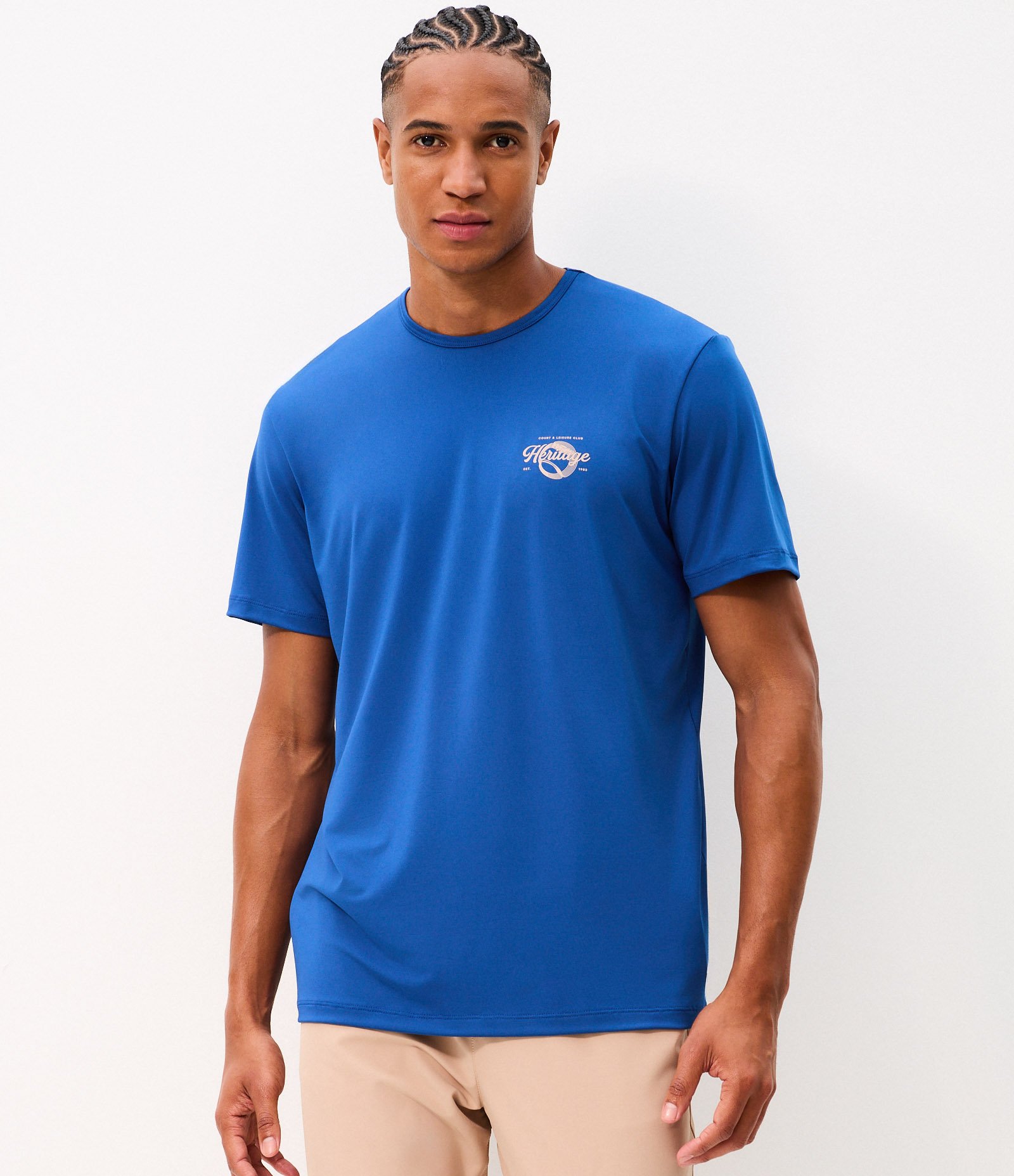 Camiseta Dry Esportiva com Lettering Heritage Azul 4