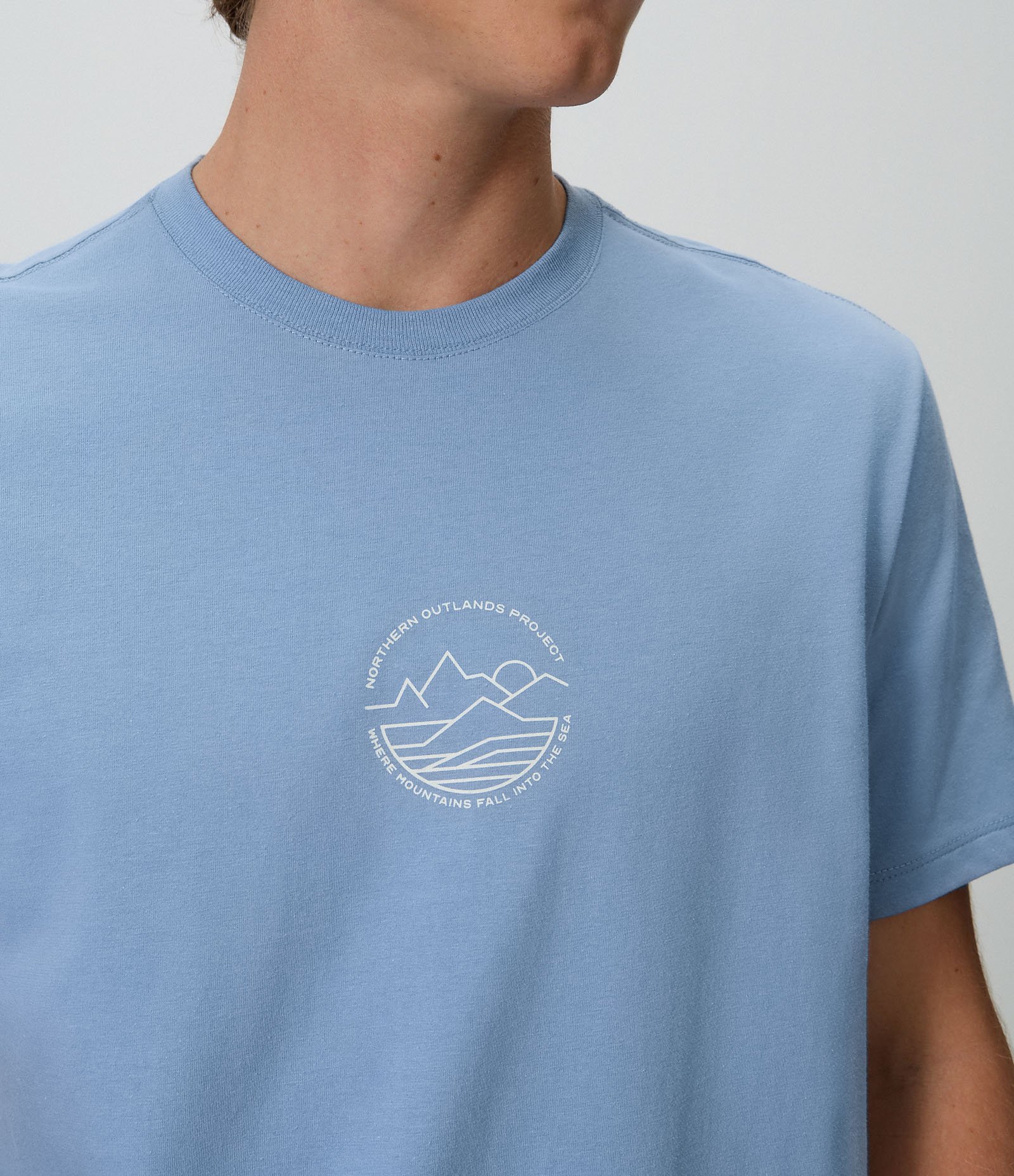 Camiseta Comfort em Algodão com Estampa Mini Ícone Azul 4
