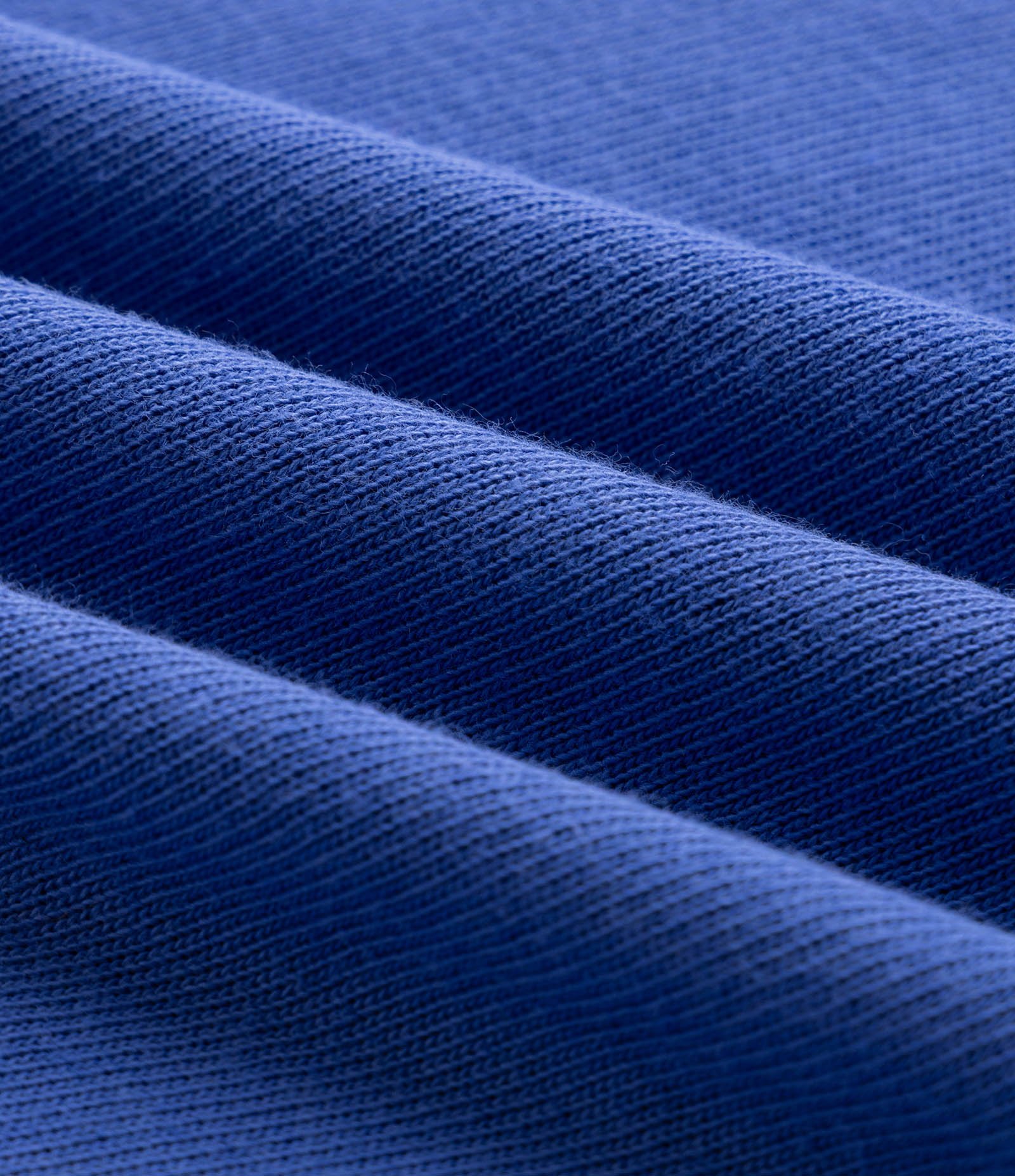 Camiseta Boxy Texturizada Decote Canoa Azul 3