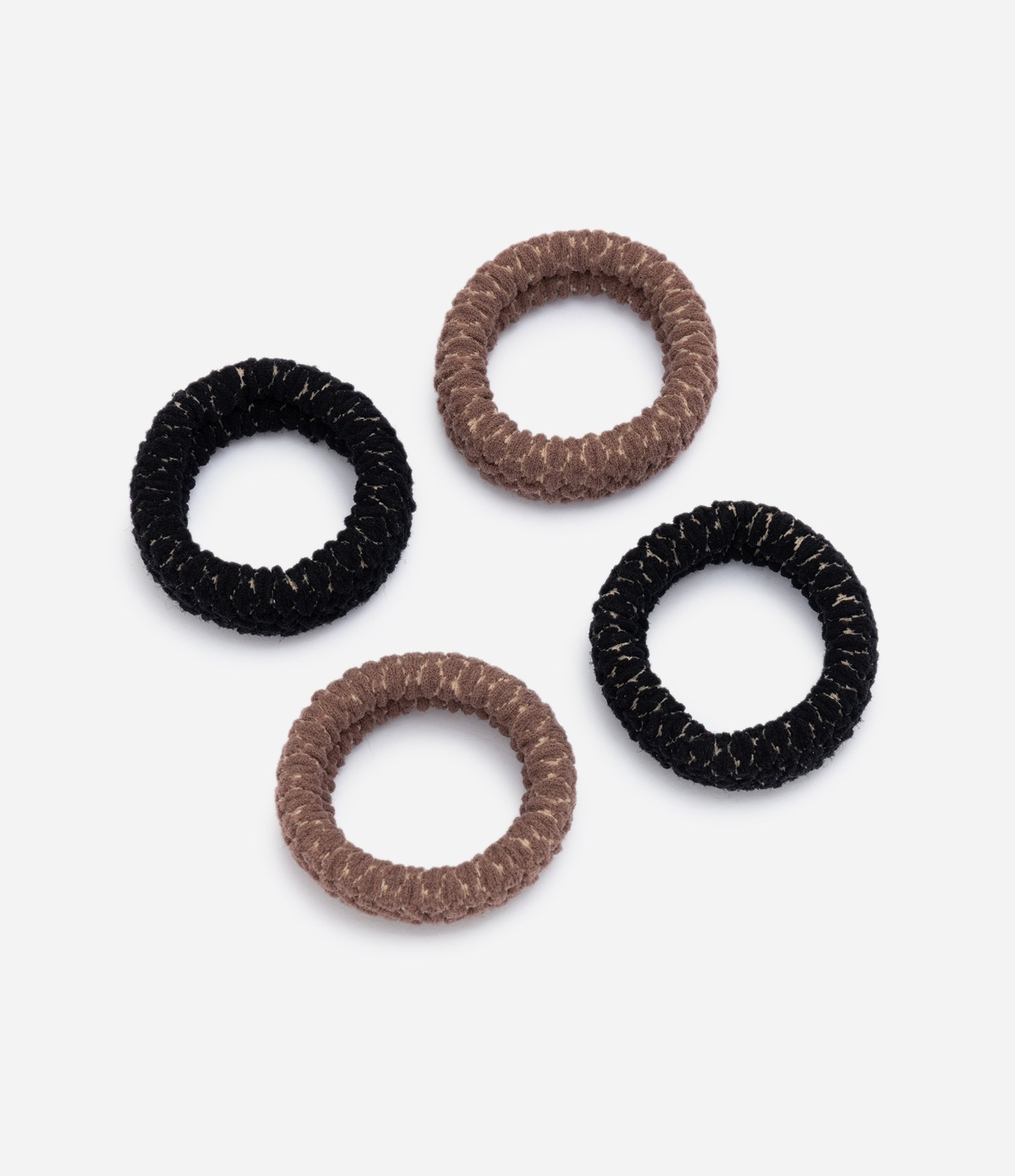 Kit de 04 Elásticos de Cabelo Texturizados Multicores 1
