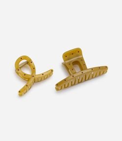 Kit de 02 Piranhas de Cabelo com Estampa Poá