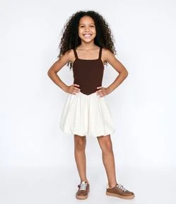 Vestido Infantil Em Algodão - Tam 5 a 16 Anos