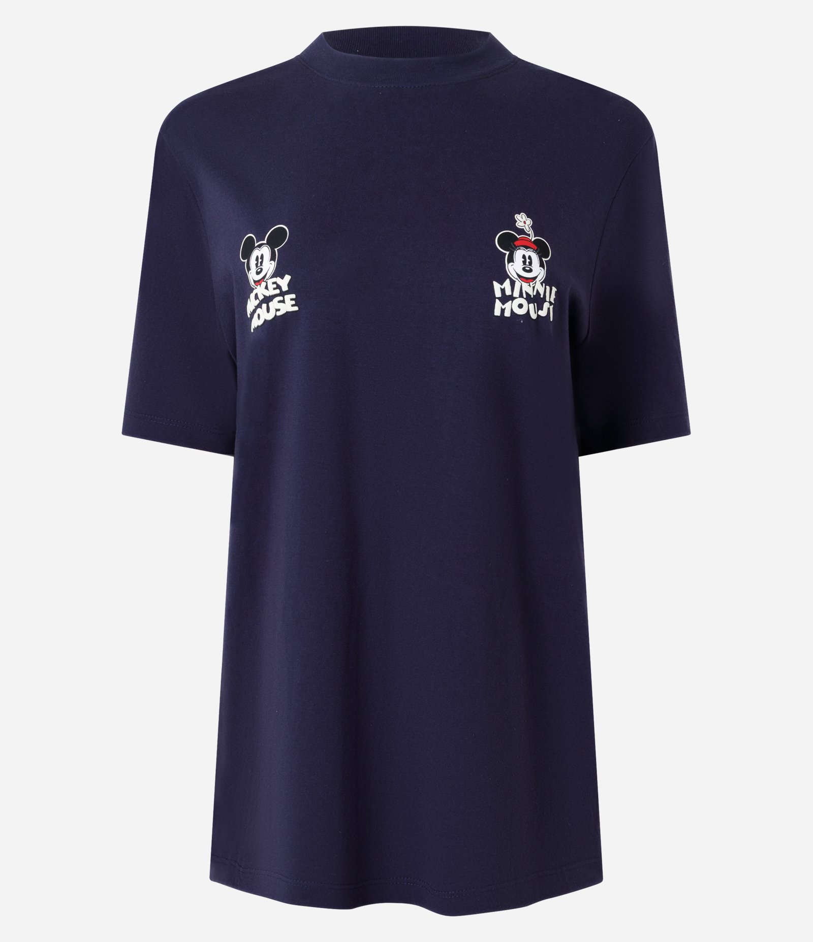 Camiseta em Algodão com Estampa Mickey e Minnie e Manga Curta Azul 5