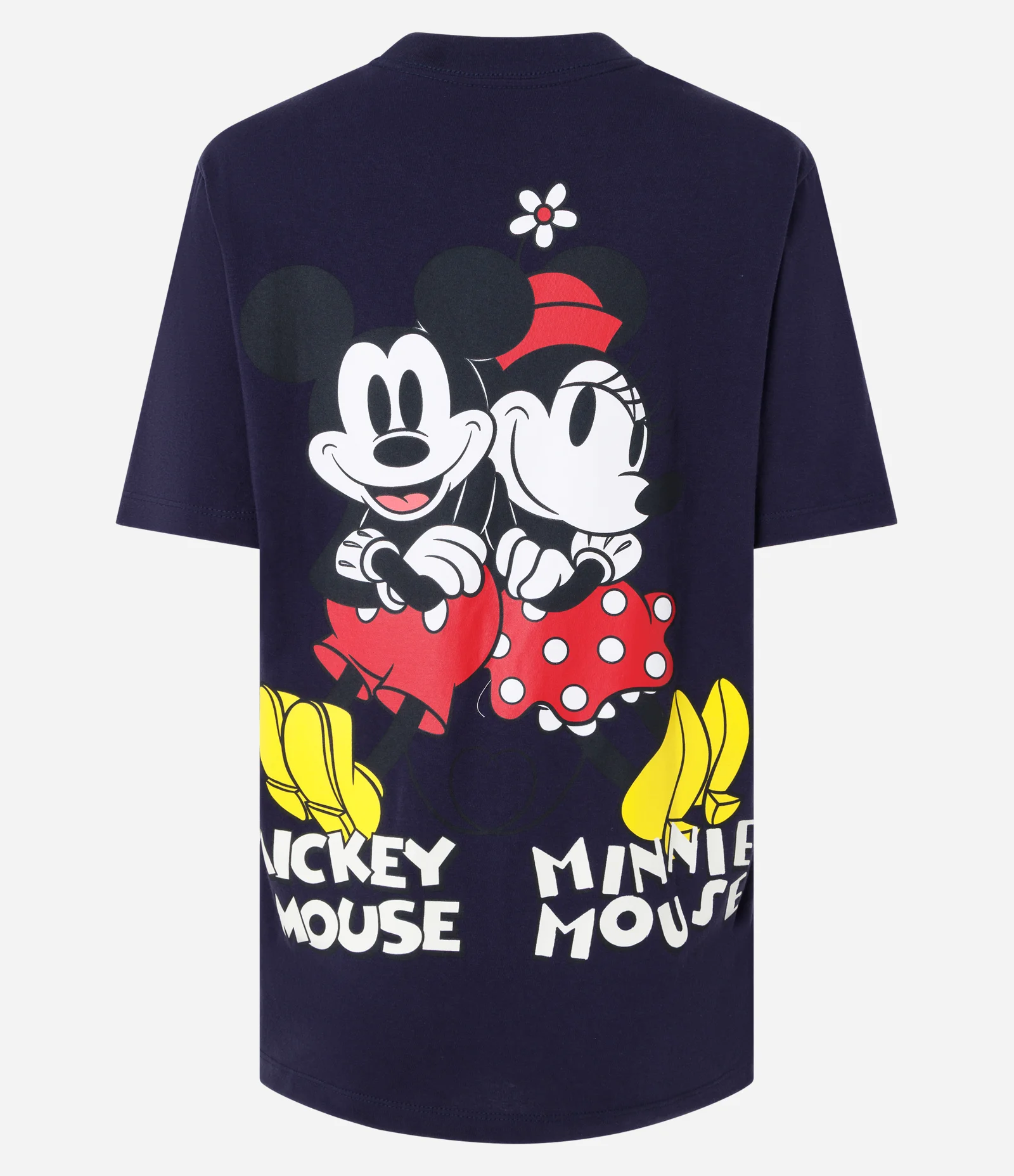 Camiseta em Algodão com Estampa Mickey e Minnie e Manga Curta Azul 6