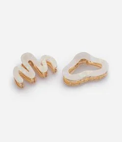 Kit com 02 Piranhas de Cabelo Orgânicas Marmorizadas