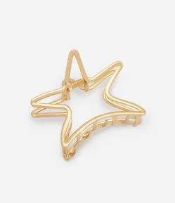Piranha de Cabelo com Formato de Estrela Vazada