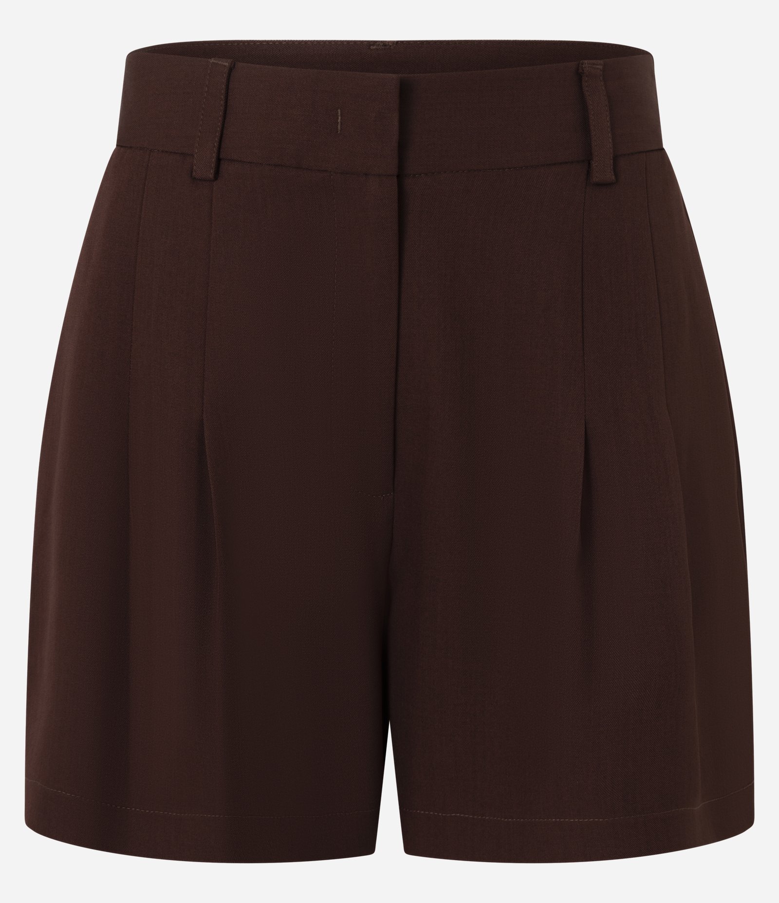 Short Alfaiatado com Pregas Marrom 6
