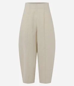 Calça Barrel em Flamê com Brilho