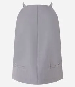 Blusa com Decote Quadrado e Alças Finas