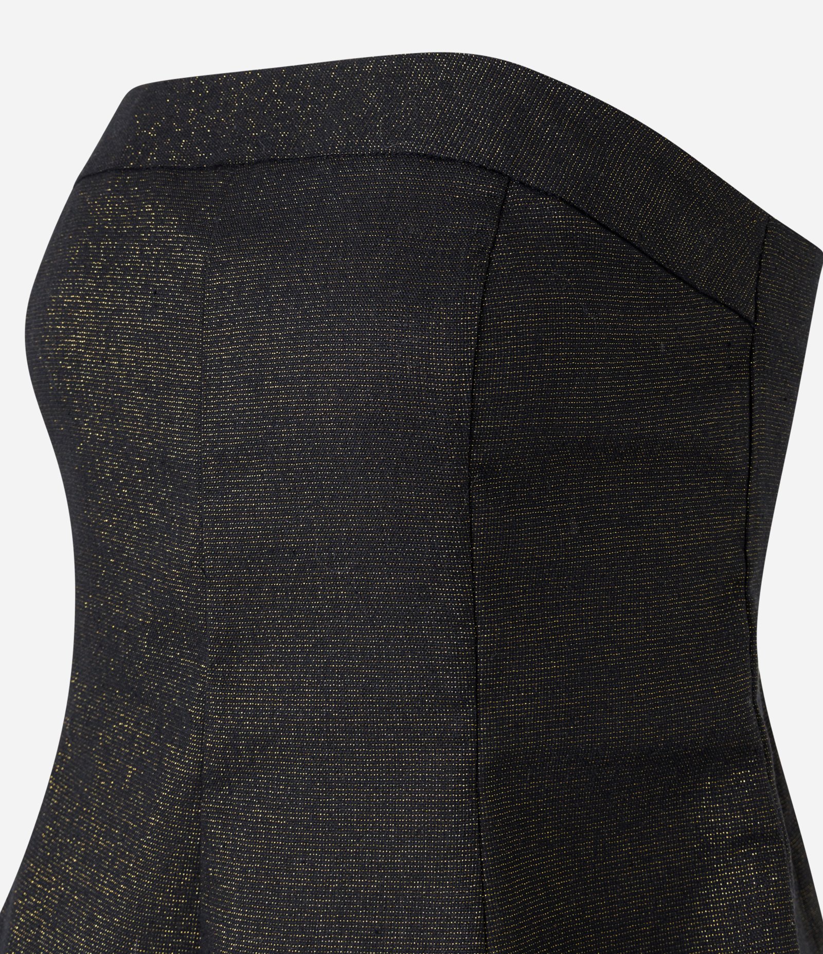 Blusa Tomara que Caia em Flamê com Brilho Preto 6