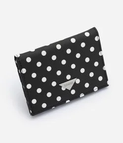 Carteira Envelope com Estampa Poá