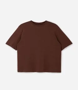 Blusa Boxy em Algodão Básica Curve & Plus Size