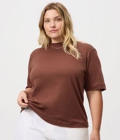 Blusa Regular em Algodão Super Macio Curve & Plus Size