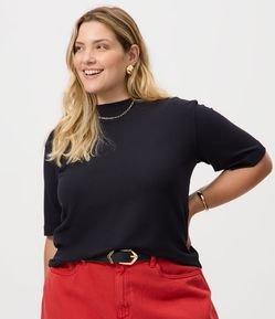 Blusa Regular em Algodão Super Macio Curve & Plus Size