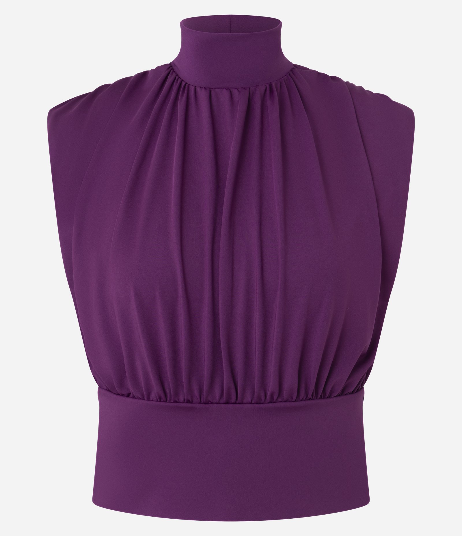 Blusa Sem Manga com Decote Canoa Roxo 5