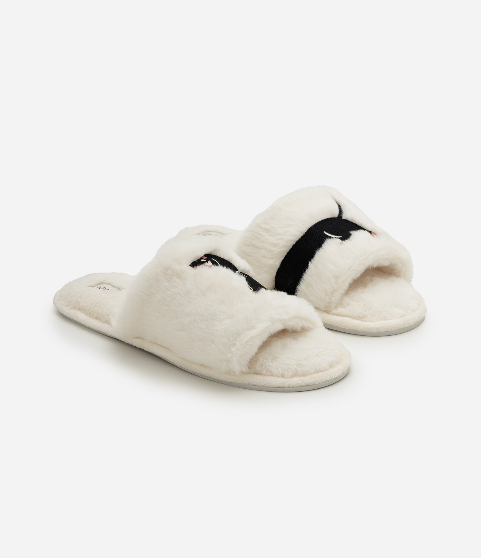 Pantufa Aberta com Cachorro Salsicha Off White 3
