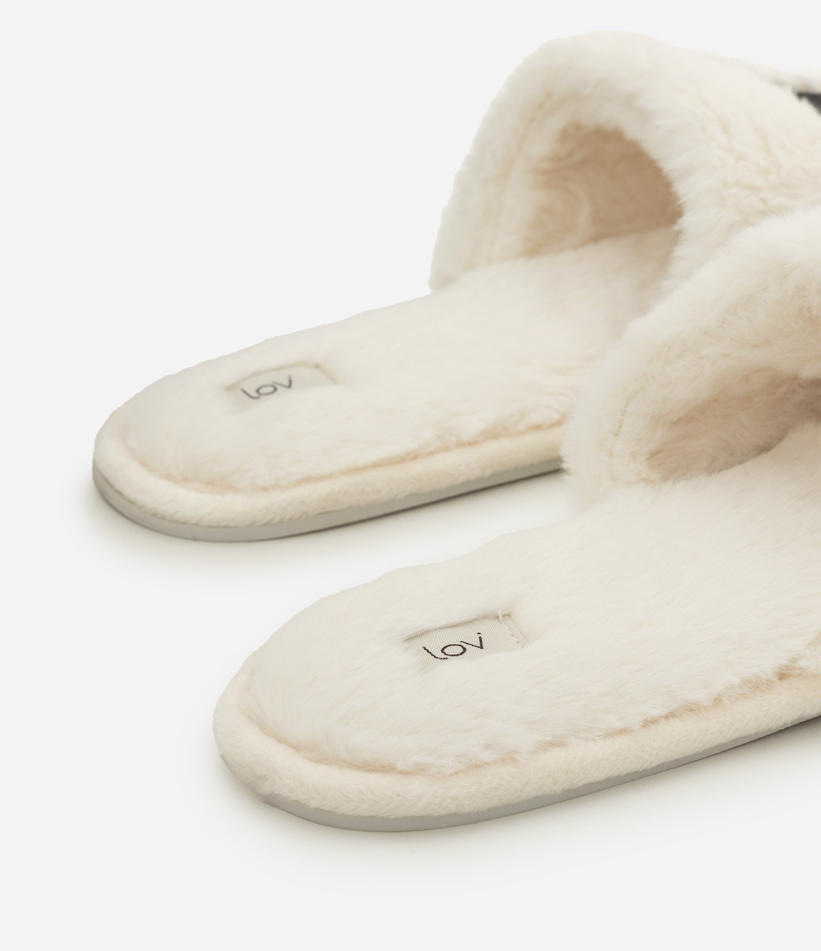 Pantufa Aberta com Cachorro Salsicha Off White 4