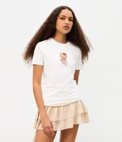 Camiseta New Tshirt em Algodão Hello Kitty