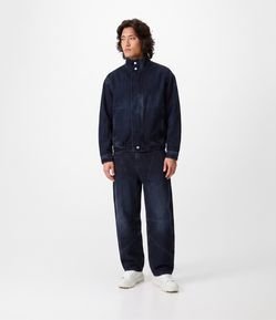 Calça Baggy Balloon Jeans com Recortes Anatômicos