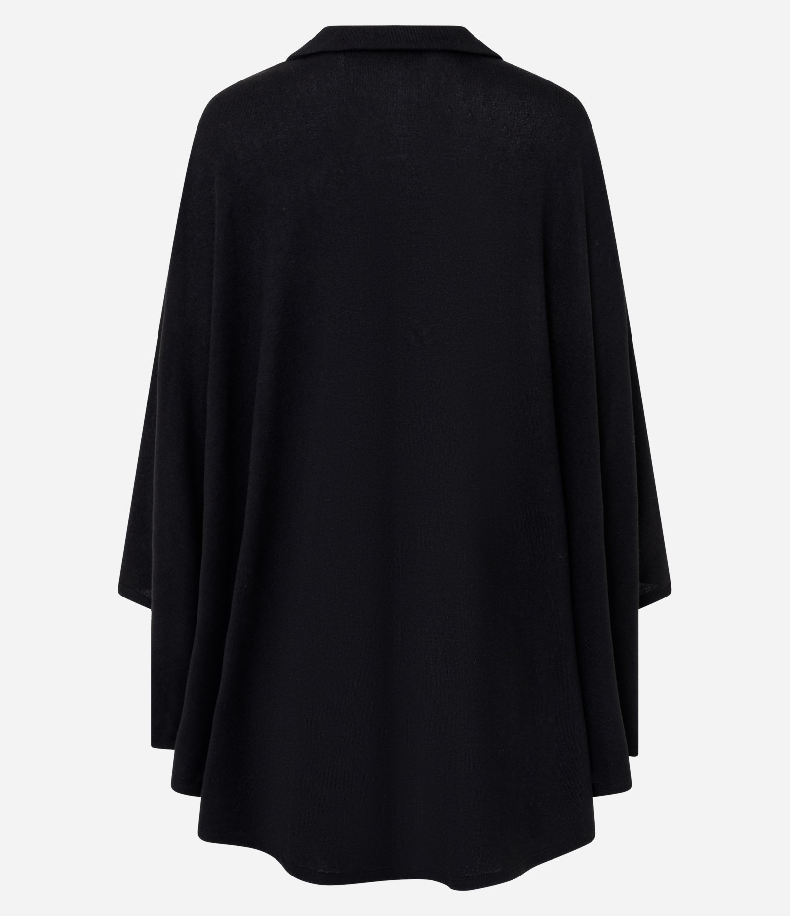 Blusa em Tricô com Gola Polo e Mangas Amplas Preto 7