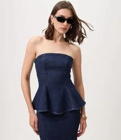 Blusa Tomara que Caia Jeans com Recortes