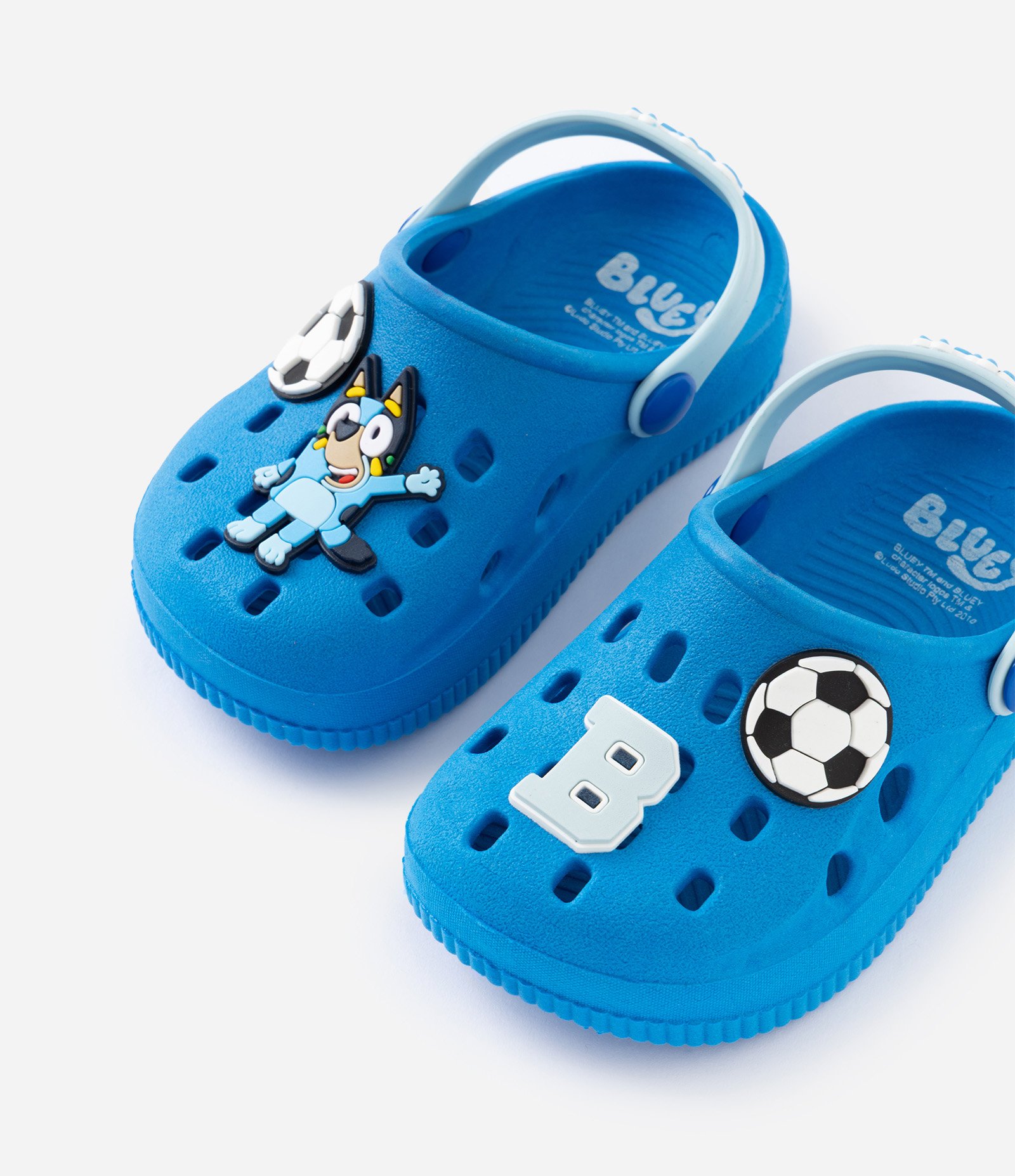 Sandália Infantil Babuche Bluey e Futebol - Tam 20 a 25 Azul 5